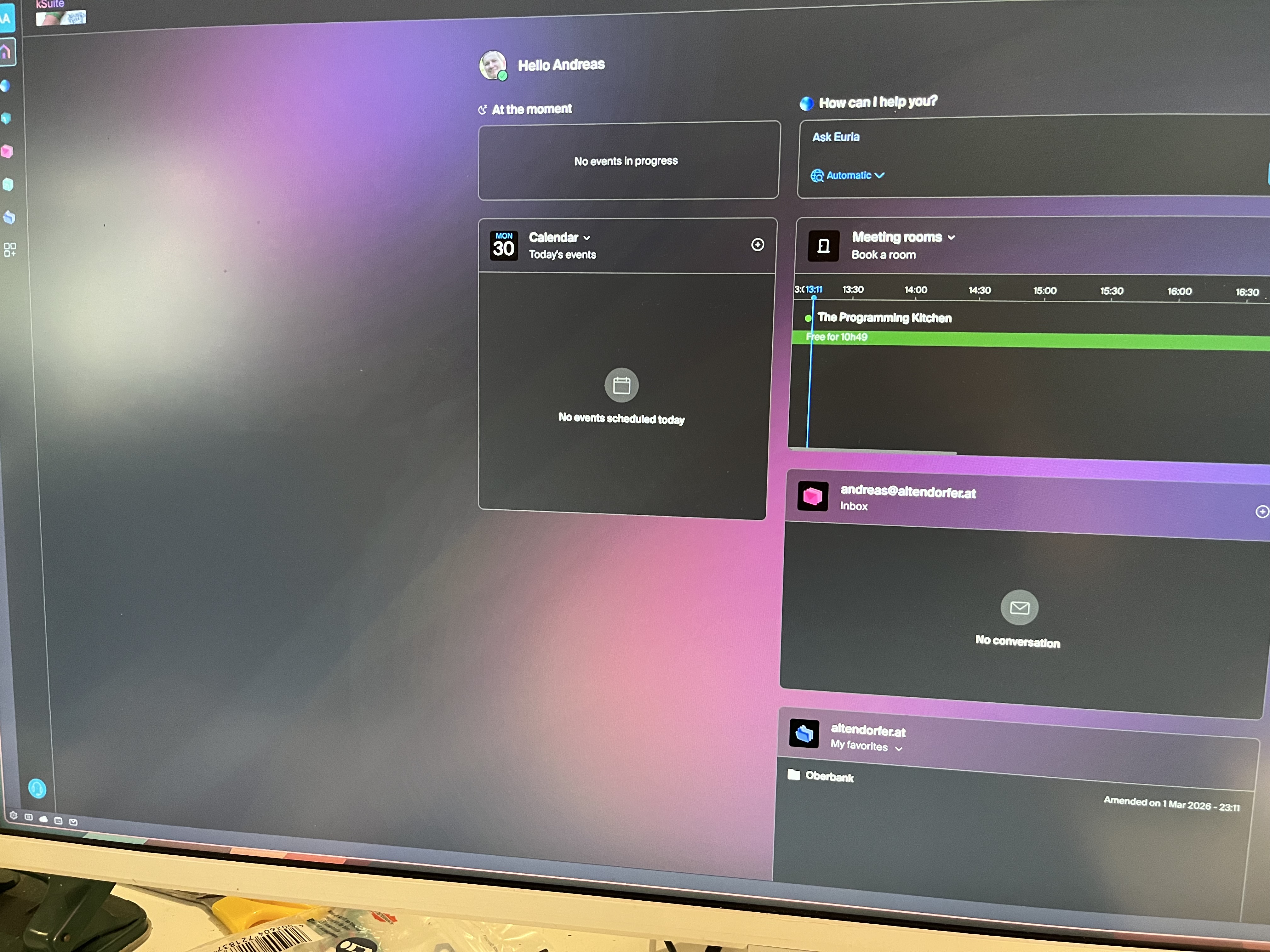 The kSuite Desktop